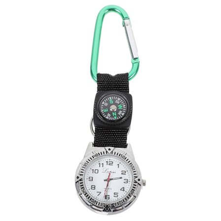 Bjergbestigningur med Kompas Lomme Sygeplejerskeur Karabinhage Design Simple Modeure (Grøn)