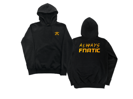 Fnatic Black and Orange Always Hoodie