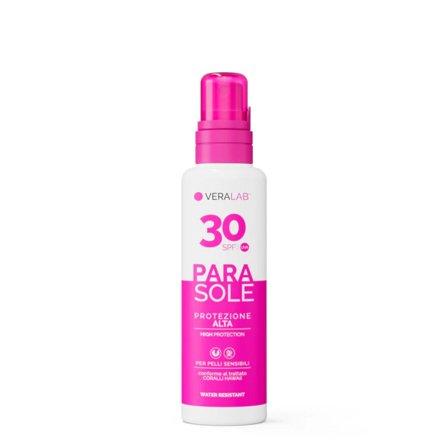 Veralab PARASOLE 30 Latte solare spray - SPF 30 200ml - Latte solare corpo alta prot.