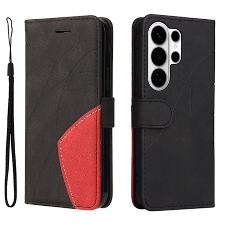 Samsung Galaxy S26 Ultra Plånboksfodral Ställ Konstläder - Svart