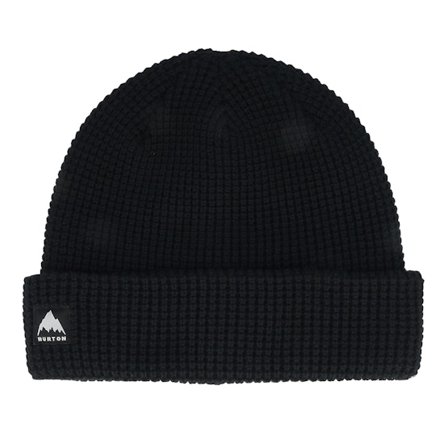 Burton - Noir cuff Bonnet - Recycled Waffle Beanie True Black Cuff @ Hatstore