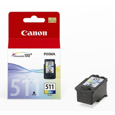 CANON Bläckpatron PIXMA CL-511, 2972B001, ChromaLife100+-bläck, tre färger, singelförpackning - Lyreco - Toner och bläck - Bläckpatroner - 