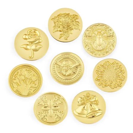 Alloy Fire Lacquer Wax Seal Stamps Retro Happy Birthday Antique Wooden Sealing Scrapbooking Sollos Stempel Wedding Decorative