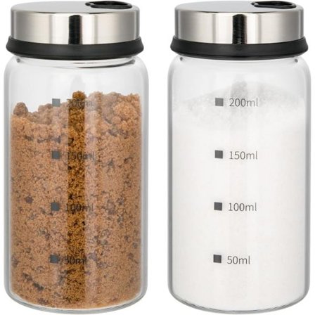 2-osainen maustepurkki, boorisilikaattilasinen maustepurkki, säilytyspurkki