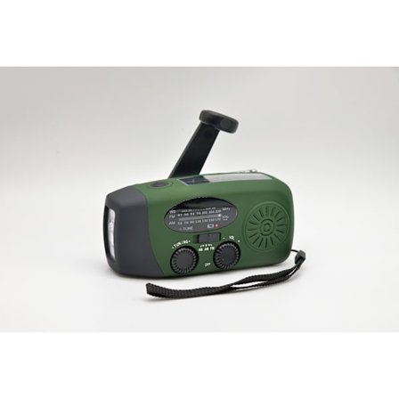 Emergency Solar Weather Radio Håndsving Radio Med Led Lommelygte,Solenergi til camping, nødsituation