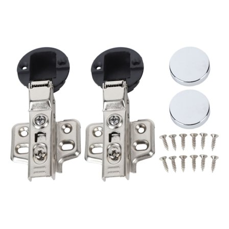 2Set Ruostumaton teräs 201 Kaapin lasioven sarana 35 Kupin lasioven vaimennuspuskur sarana Keskikulma Puolipeitto 9mm