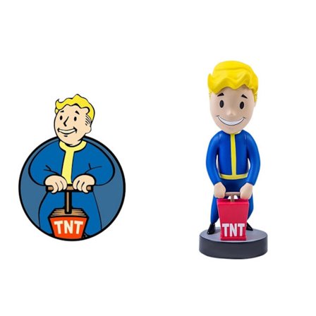 Fallout 4 Vault Boy PVC Action Figur Samlarobjekt Modell Bobblehead Toy Doll Ny