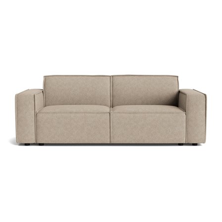 Lyon 3 personers sofa - Aragon Grå/Beige - 224x98x80cm - Moderne Sofa til afslapning og hygge - Bred komfortabel 3 personers sofa