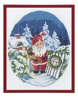 Broderikit Billede Nissen hilser - Permin