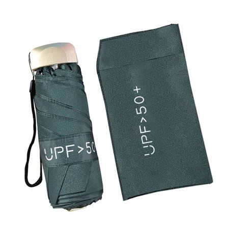 Ny Bærbar Mini Paraply Foldbar Paraply Letvægts Kompakt Rejseparaply 5-Fold Paraply Sol