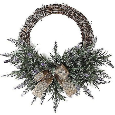 Julekrans med lavendel - Kunstig dekorasjon