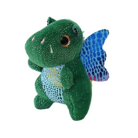 Pieni dinosaurus avaimenperä riipus pehmonukke pieni lentävä lohikäärme riipus laukku riipus-vihreä