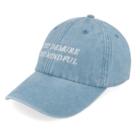 Scenes - Blå unconstructed Kasket - Very Demure Very Mindful Denim Light Blue Dad Cap @ Hatstore