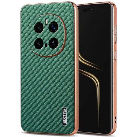 AZNS Fodral för Honor Magic7 Pro 5G Elektropläterad Kolfibertextur PU+TPU Telefonskal