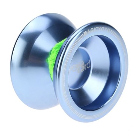 Professionel magisk yoyo T5 Overlord aluminiumlegering metal yoyo 8 kuglelejer med snor til børn søblå Db