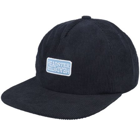 Headster - Svart snapback Keps - Kids Preston Unstructured Black Strapback @ Hatstore
