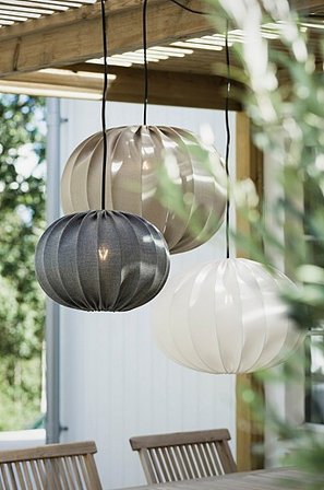 Jotex - HILMA pendellampa utomhus 60 cm Grå - Köp Utebelysning hos Jotex