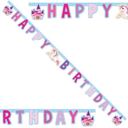 Yksisarvinen Happy Birthday Kirjainnauha