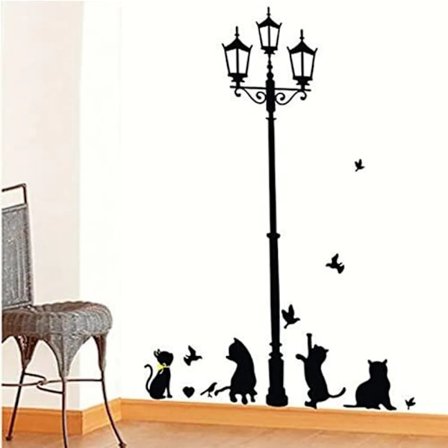 Lette katter veggklistremerke avtagbar DIY vinyl veggkunst kunstgjengivelse hjemmedekal