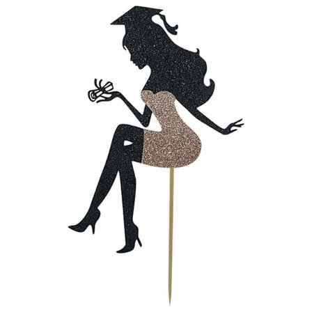 Cake Topper Happy Graduation ROSE GULL