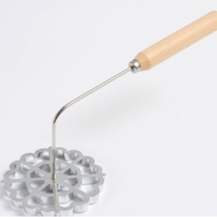 4-pak Rosett Kaka Buneulos Værktøj, Kompatibelt med 3 Udskiftelige Hoveder, Aluminiumforme til Bagning