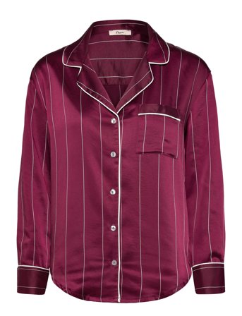 Etam Dayana - Long Sleeves Shirt - Burgundy - M