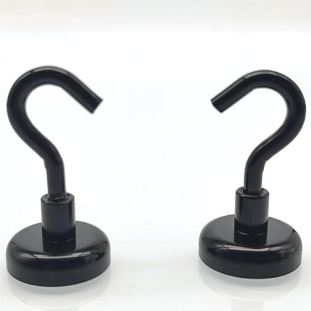 Magneettiset koukut, (6 kpl - musta), 25Lbs vahvat raskaat risteilyt M