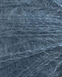 Garn Fin Mohair Silke Blau