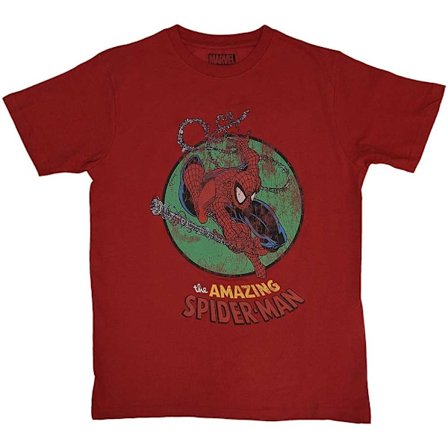 The Amazing Spider-Man Unisex Vuxen Web T-Shirt XXL Röd