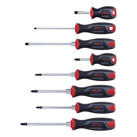PELA 549456 Skruvmejselsats 8 delar, Handverktyg