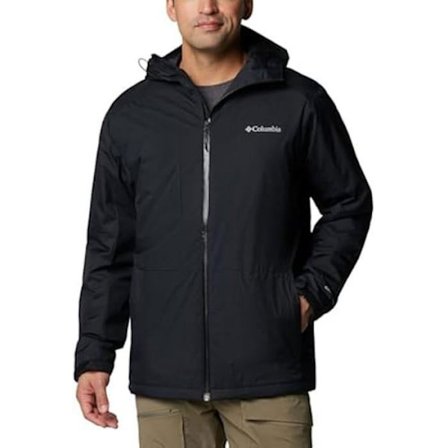Isolerad vinterjacka - COLUMBIA - Point Park 2 - Svart - Man - Vuxen