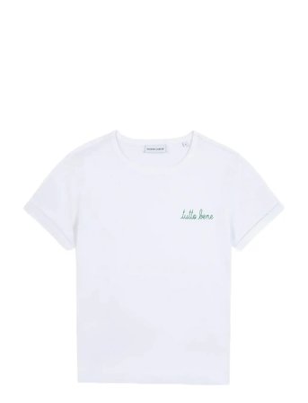 Poitou Tutto Bene / Gots Tops T-shirts & Tops Short-sleeved White Maison Labiche