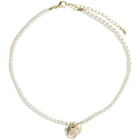 Blomsterperle halskæde kvinde design sans clavicle high-end sød