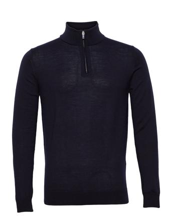 Blackhall Knitwear Half Zip Pullover Blå Reiss