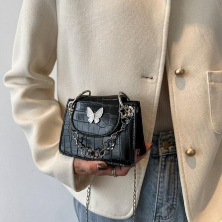 Kæde Tasker Underarm Håndtaske SORT