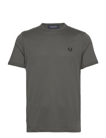 Ringer T-Shirt T-shirts Short-sleeved Grønn Fred Perry*Betinget Tilbud