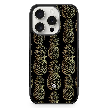 Bjornberry Skal iPhone 15 Pro - Guldiga Ananas
