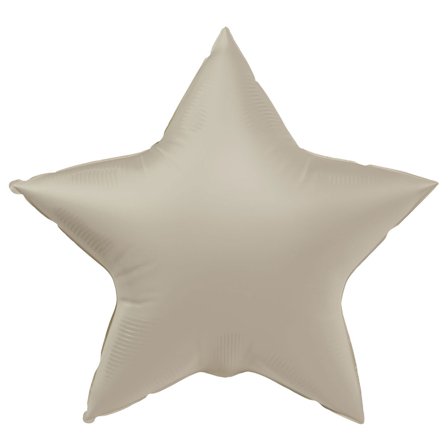 Folieballon Stjerne Creamy Latte Mat