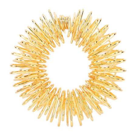 Piggede sensoriske fingerringe til stressaflastning, massage af fingre, smerteterapiring til børn og voksne, guld