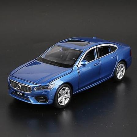 Volvo-automalli S90-seoksesta, painevalut ja leluajoneuvot, metalliääni- ja valokokoelma, lasten lahja, 1:32[GL] Blue