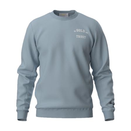 In Gold We Trust, Crewneck Blauw, Heren, Maat:M