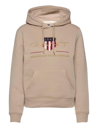 Archive Shield Sweat Hoodie Huppari Beige GANT