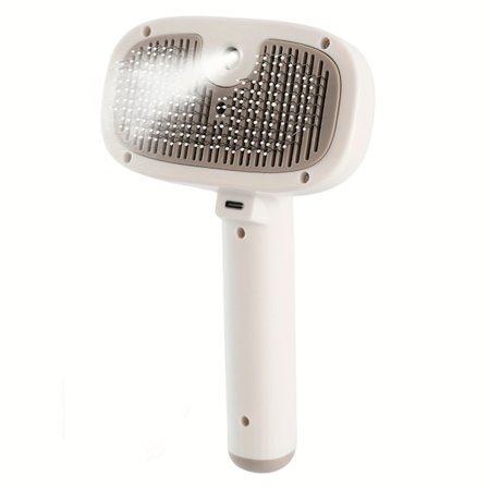 1 stk USB Oppladbar Kjæledyrstellbørste for Katter & Hunder - Børster i Rustfritt Stål, Ergonomisk Håndtak