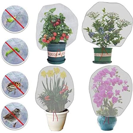 Have Netting Insekt Fugl Barriere Mesh med Snøre 4 Pakke 3