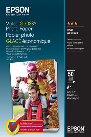 Epson Value - fotopapir - blank - 50 ark - A4 - 183 g/m²