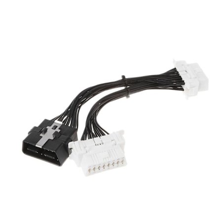 16-stifts OBD2 OBD 2 OBDii Splitter Förlängningskabel en Hane till Två Hona Y-Kabel