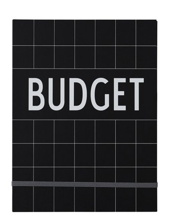 Design Letters | Budget Book - Black | ONE SIZE