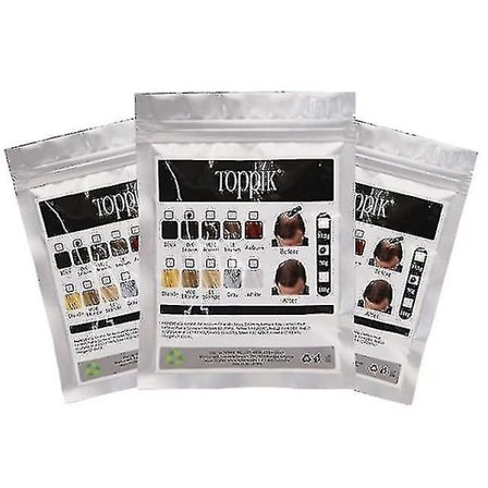 50g pose af hårfiberpulver, genopfyldningspose til multifarvet tykt hår