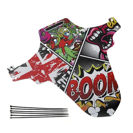 2 stk. Sykkel Skjerm Kort Skjermsett Sykkel Skjermer Foran og Bak Kompatible, Skjerm Fikset for 26"-29" Terrengsykkel