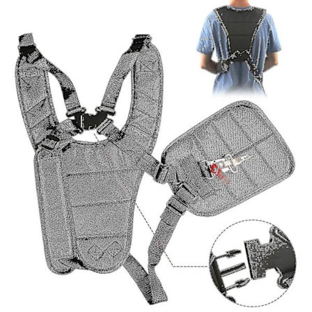 Dubbel axelrem för Stihl Husqvarna Echo trimmer och röjsåg